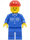 LEGO but011 Shirt with 6 Buttons - Blue, Blue Legs, Red Construction Helmet